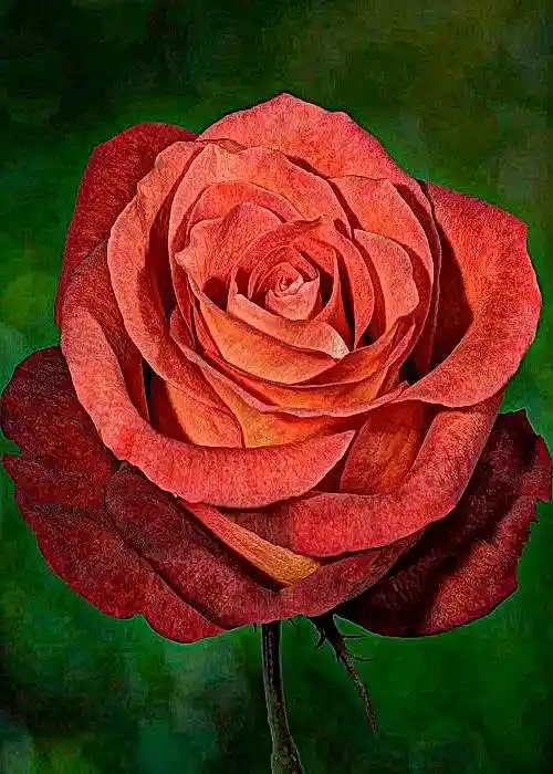 Роза терракота чайно-гибридная — роза чайно-гибридная леонидас