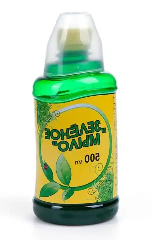 Зеленое мыло 500 мл с мерным стаканчиком — Зеленое мыло 250мл вх х24